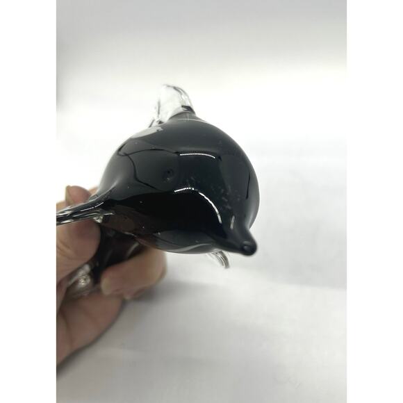 Glass Orca Paperweight Sculpture Art Glass Killer Whale Marine Beach Ocean Art - Picture 5 of 7